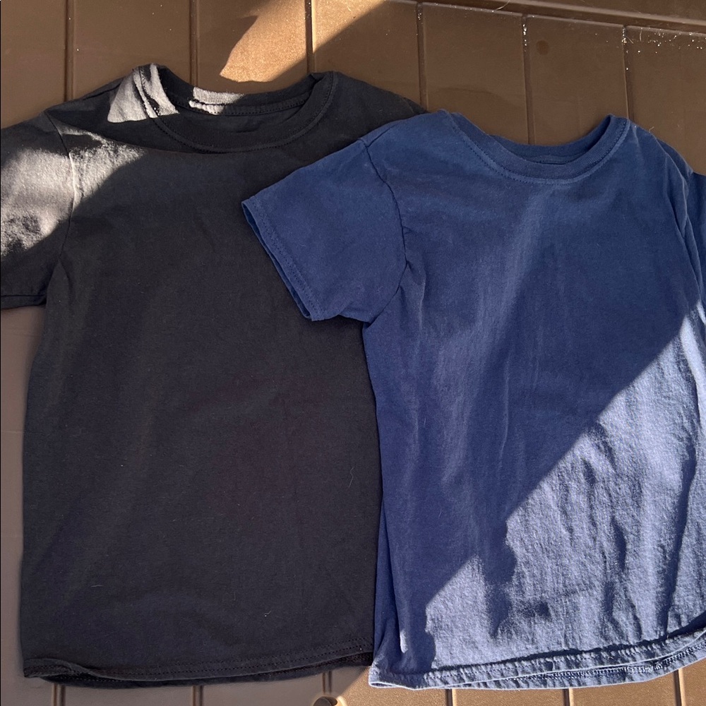 Hanes Kids Black and Navy Tees